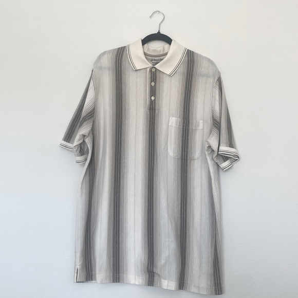 St. John Bay Marble Stripe Polo - Picture 1 of 5